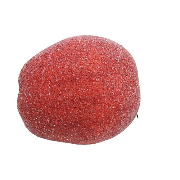 Lot 8 Ornaments Holiday Decor Sugar Glittered Beaded Fruit Apples Pears MCM Vtg - Picture 5 of 12